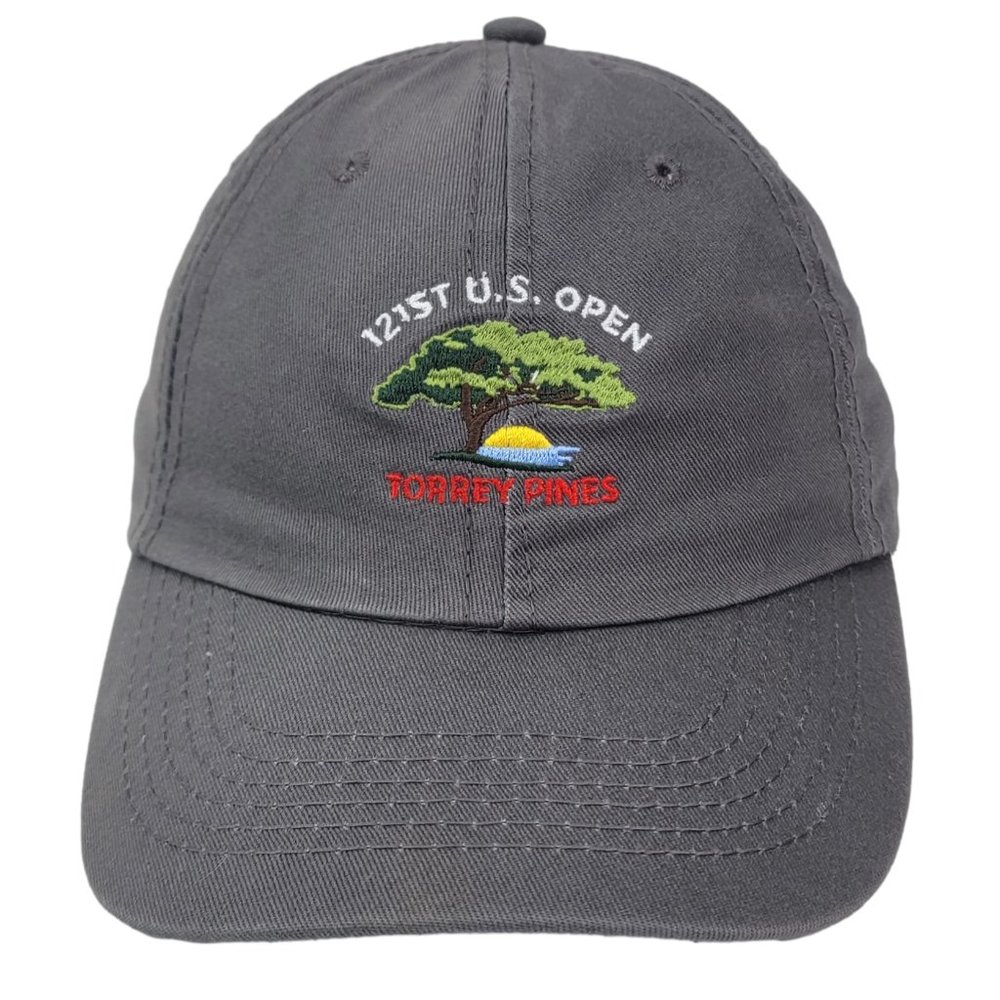 Torrey Pines US Open Golf Tournament Hat USGA Member Slouch Dad Cap Gray OSFM‎